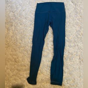 lulu lemon align leggings. size 6. teal/ turquoise color